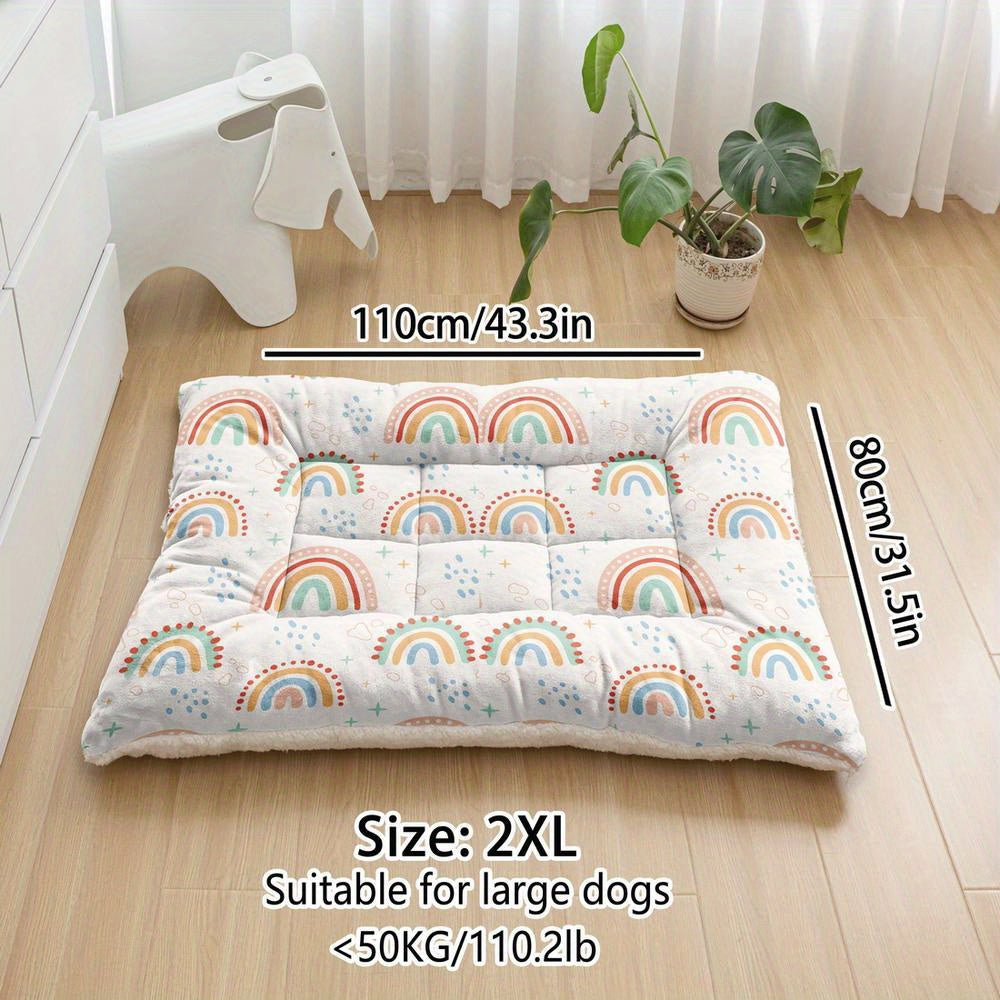 Lit épais motif arc-en-ciel – Lavable – photo produit 11