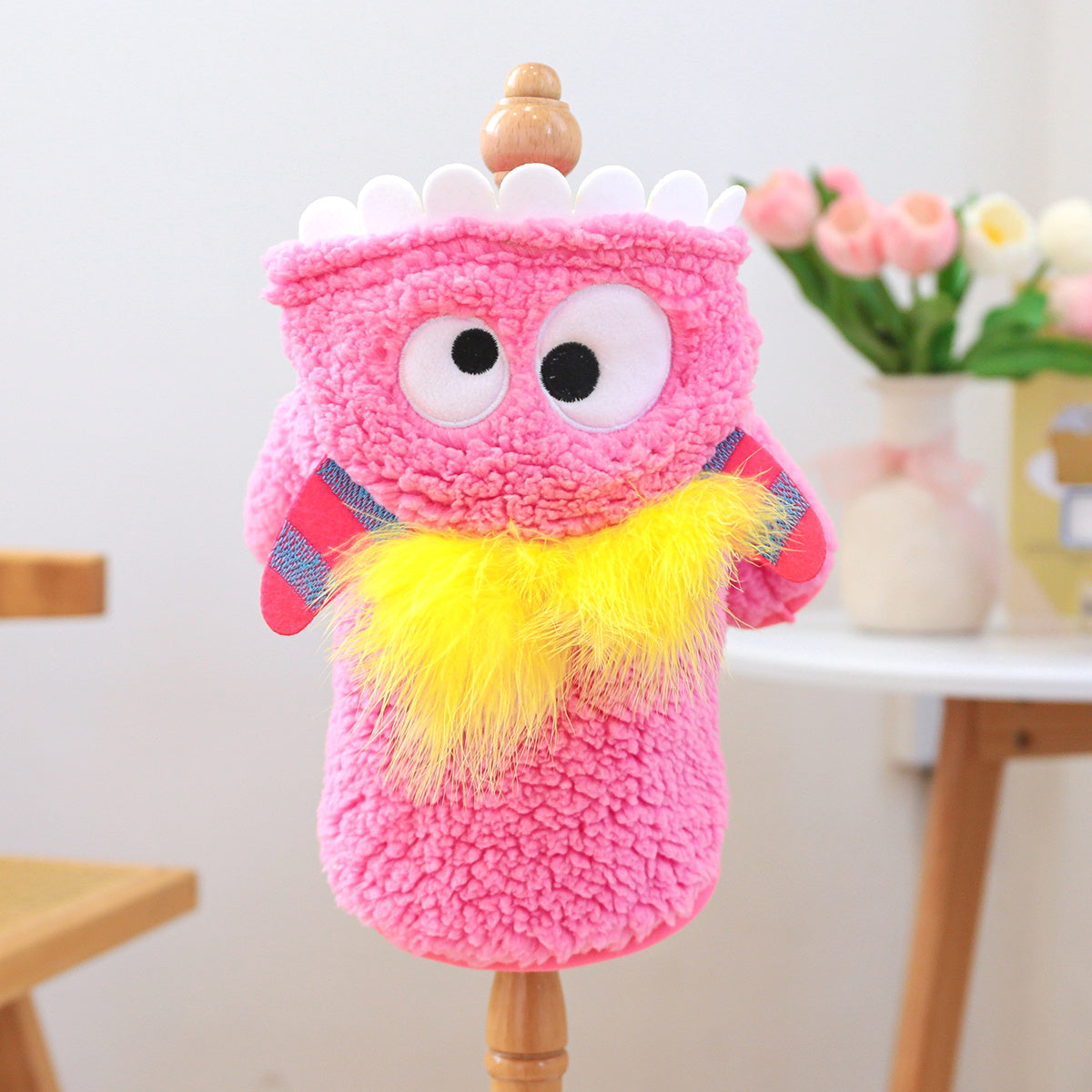 Costume petit monstre rose – Doux et chaud – photo produit 7