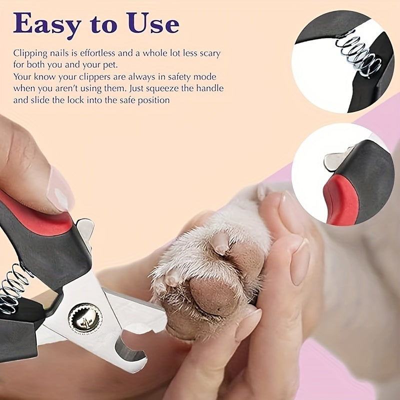 Coupe-ongles pour chien & chat – Noir & rouge – photo produit 5