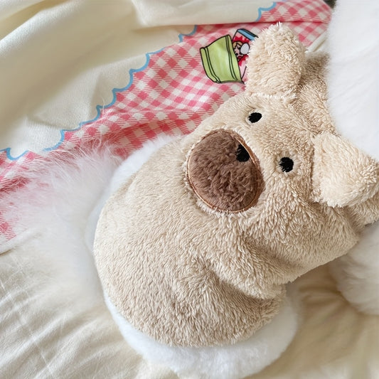 Pull pour chien avec tête d'ourson et petites oreilles, pull mignon, tout doux et bien chaud, 2 couleurs