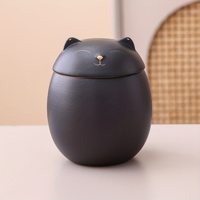 Urne céramique avec empreinte de patte – Noir ou blanc – photo produit 6