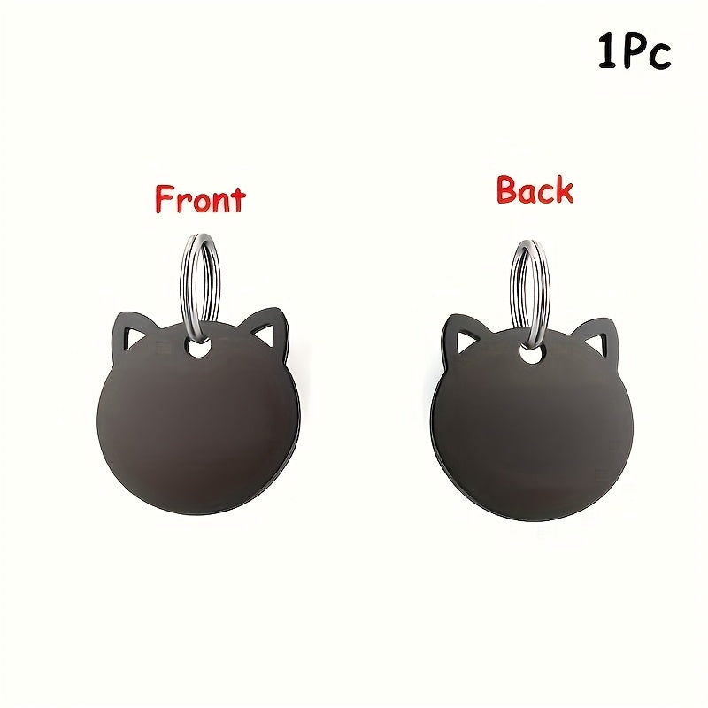 Médaille tête de chat personnalisable – Nom & téléphone – photo produit 2