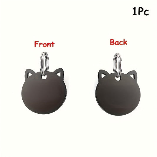 Médaille tête de chat personnalisable – Nom & téléphone – photo produit 2