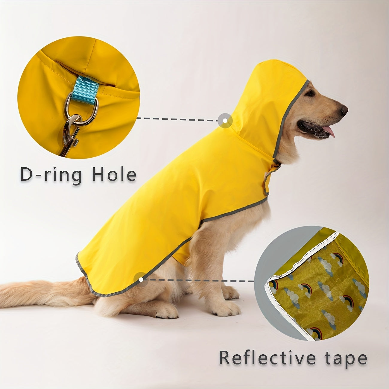 Imperméable réversible pour chien.