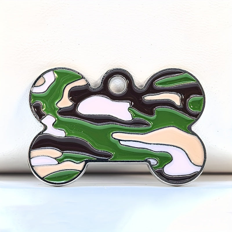 Médaille os camouflage personnalisable – Chien & chat – photo produit 7