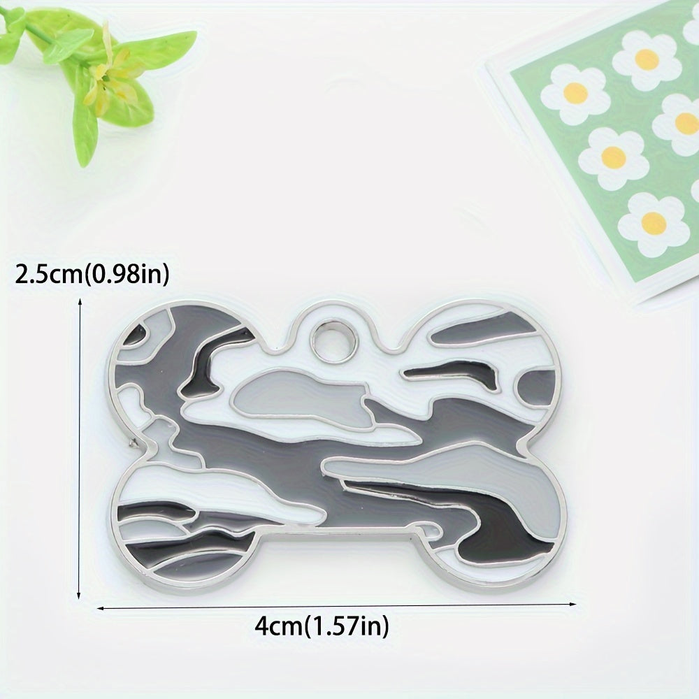 Médaille os camouflage personnalisable – Chien & chat – photo produit 5