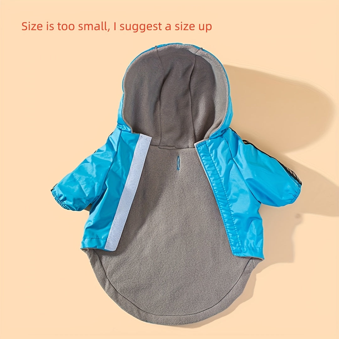 Veste coupe-vent pour chien – Rouge ou bleu – photo produit 5