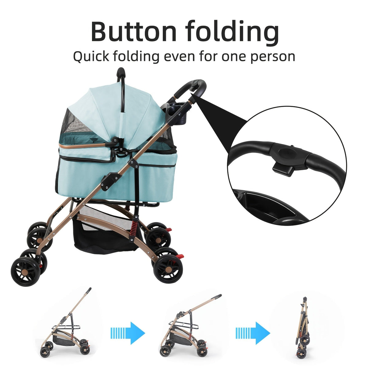 Poussette 2-en-1 tout-terrain – Jusqu’à 25 kg – photo produit 10
