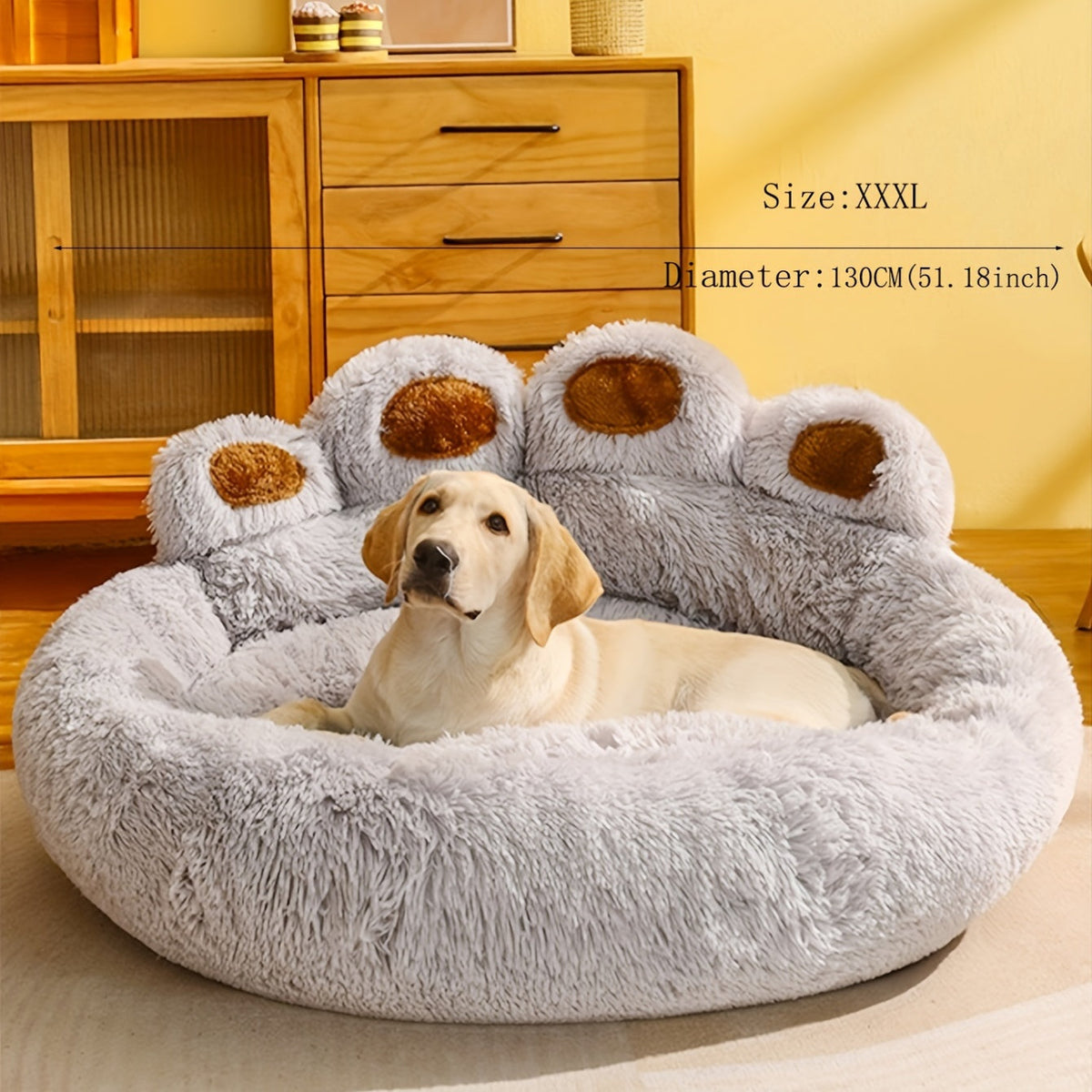 Lit patte d’ours en peluche – Chaud & douillet – photo produit 3