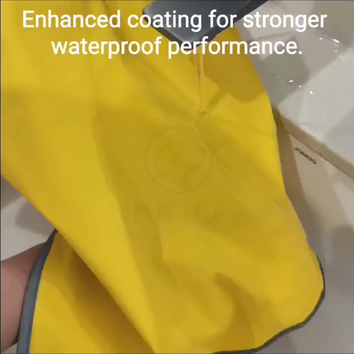 Imperméable réversible pour chien.