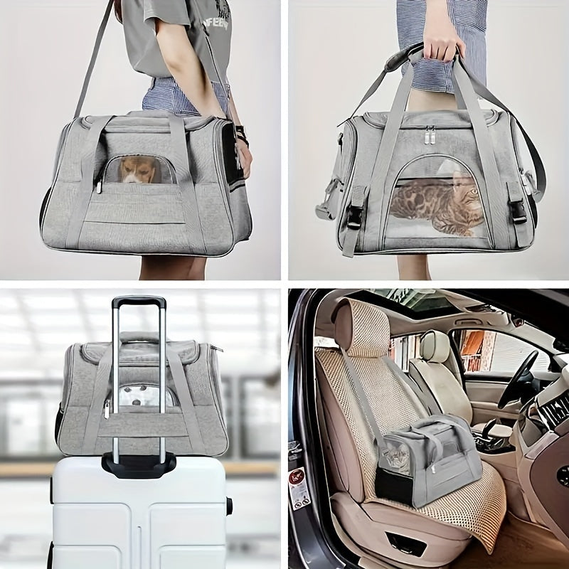 Sac de transport transparent respirant – Chien & chat – photo produit 5