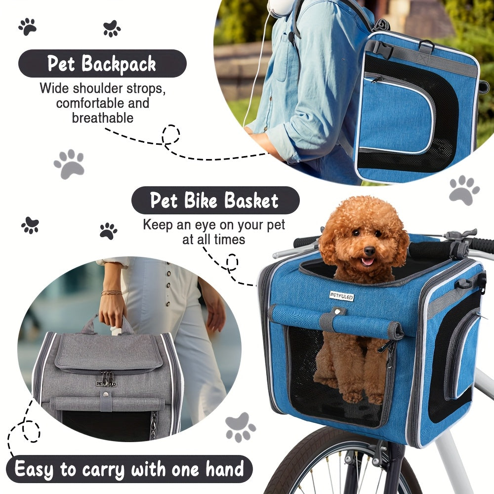 Sac vélo 2-en-1 & sac à dos – Petit chien – photo produit 3
