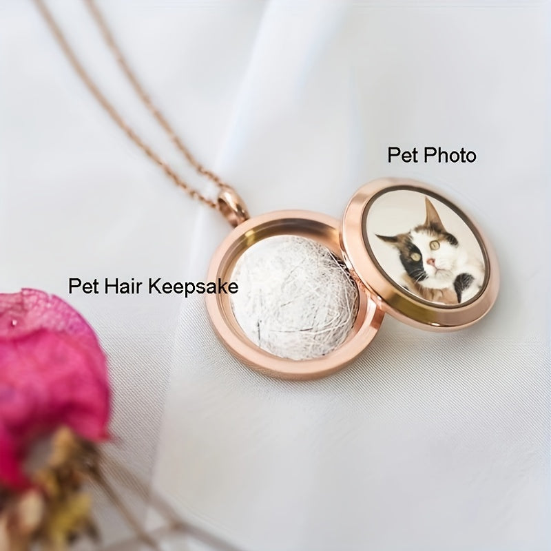 Collier souvenir personnalisé – Photo & poils – vue principale