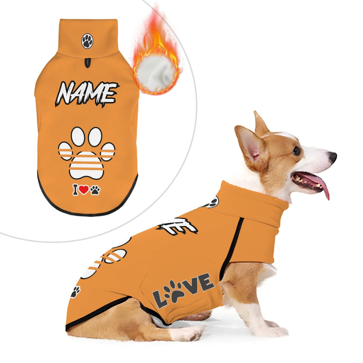 Sweat personnalisable pour chien – Chaud & confortable – photo produit 10