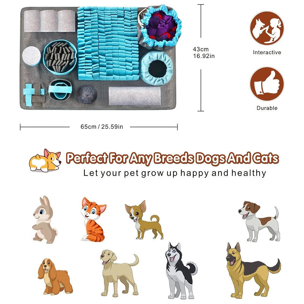 Tapis de fouille pour chien – Jeu olfactif & friandises – photo produit 2
