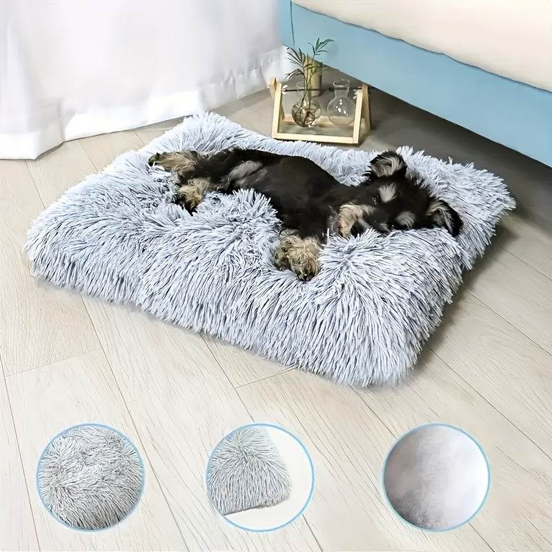 Grand lit en peluche – Housse amovible & lavable – photo produit 4