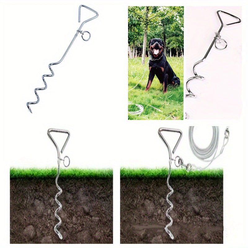 Piquet d’attache 360° pour chien – Fer galvanisé – photo produit 5