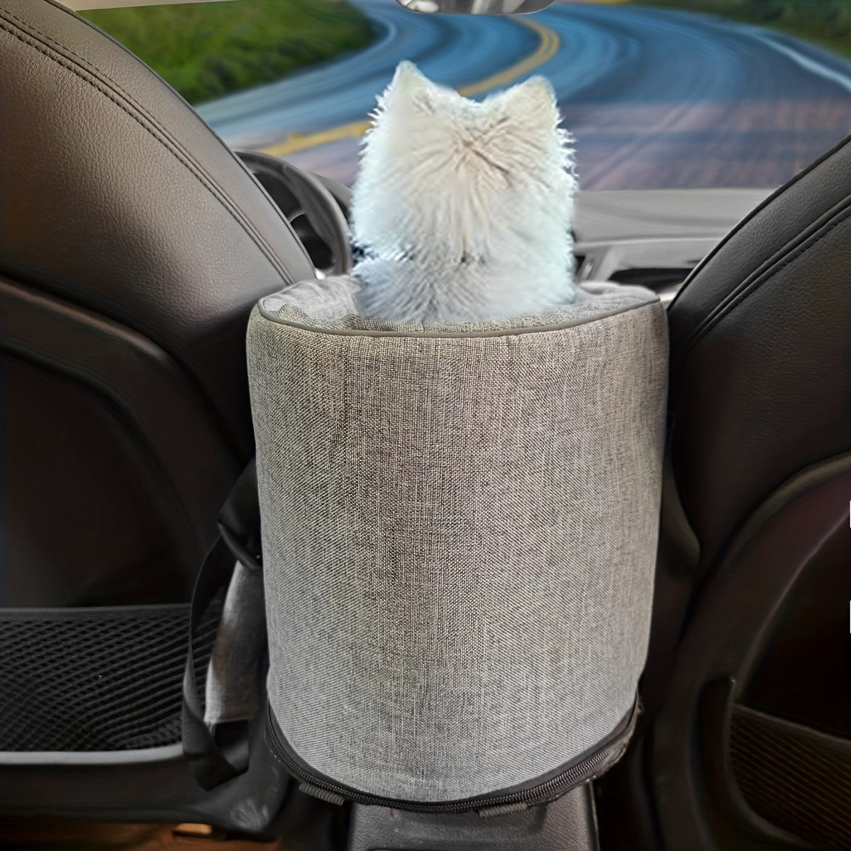 Pet Booster Seat For Cars, Dog Car Carrier With Safety Harness, Central Control Pet Nest, Portable Travel Vehicle Pet Bed