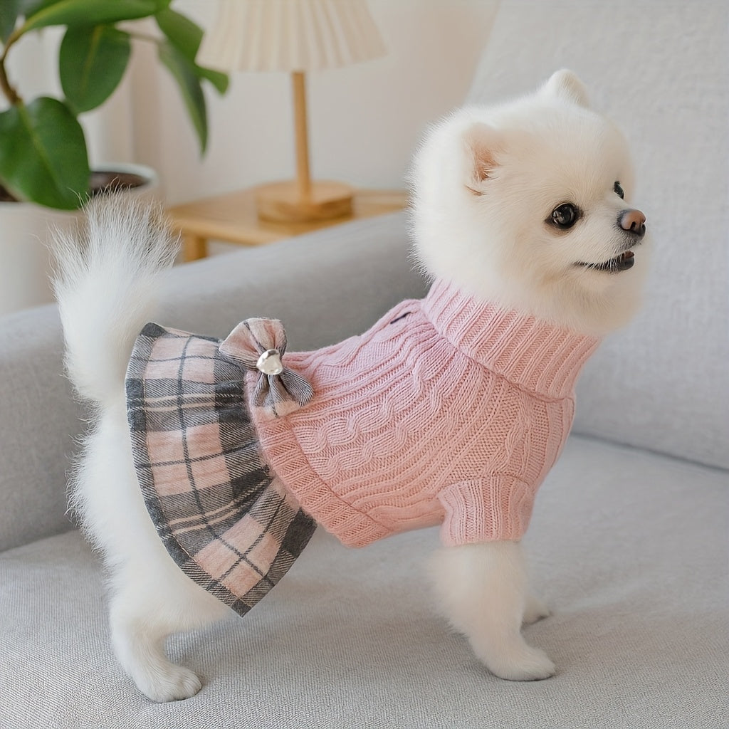 Robe-pull à col roulé – Petit chien – photo produit 8