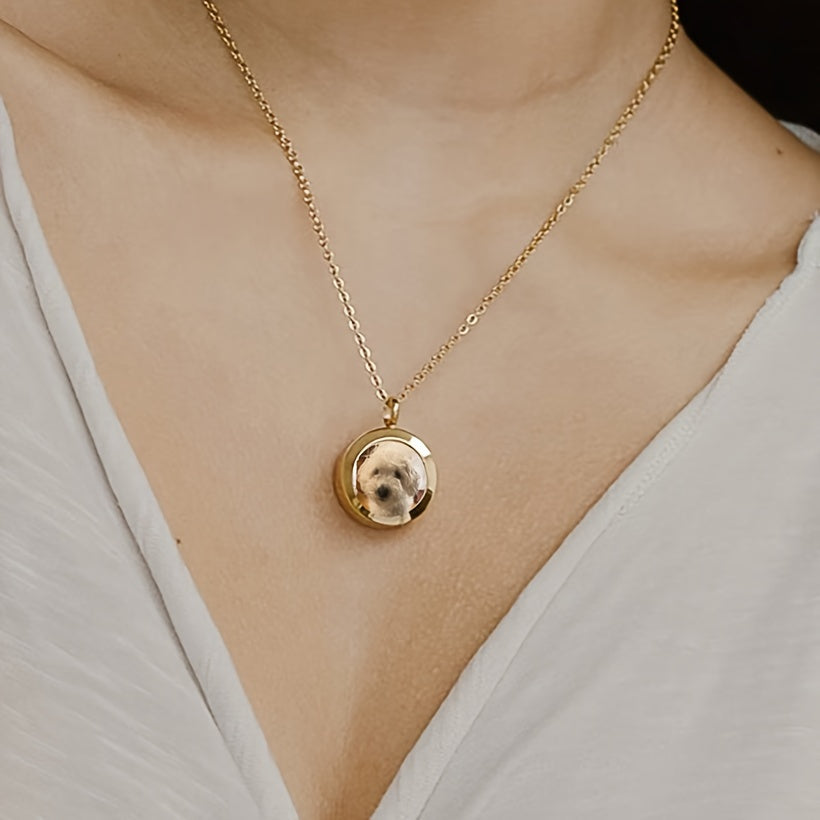 Collier souvenir personnalisé – Photo & poils – photo produit 3