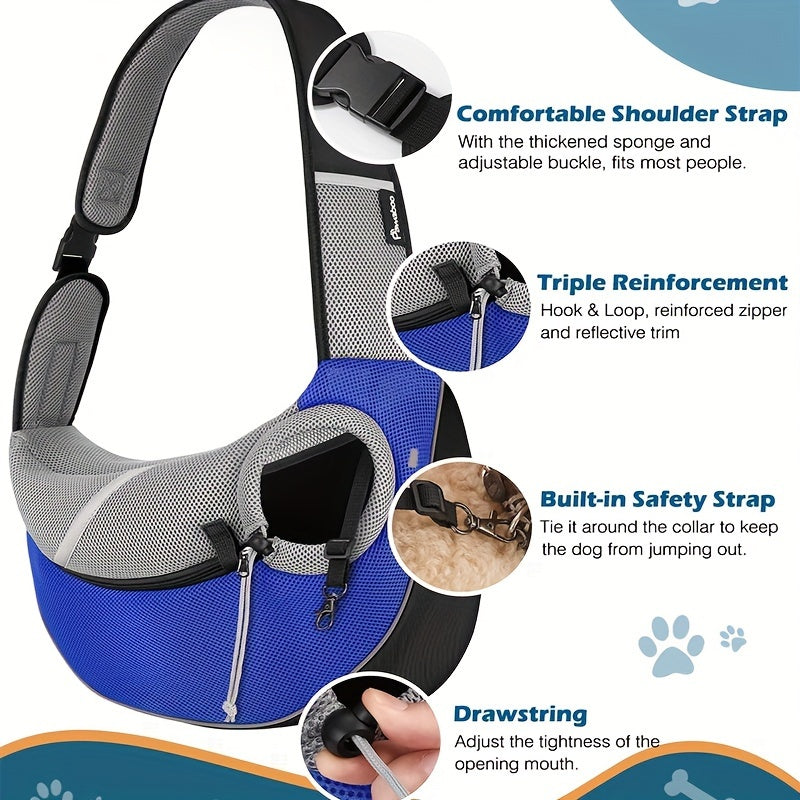 Sac bandoulière respirant – Petit & moyen chien – photo produit 8