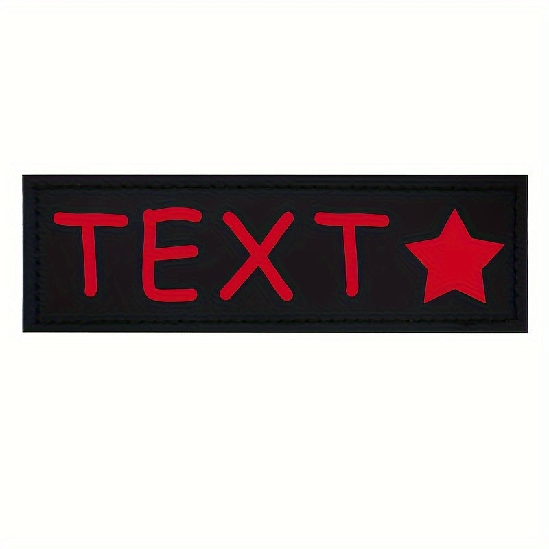 9 Colors Available Custom Pet Patches for Dog Harness Vest with Custom Name Traction Accessories