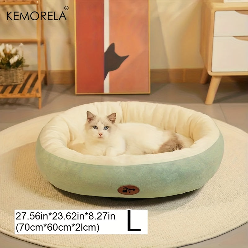 Lit ovale en peluche – Chien & chat – photo produit 19