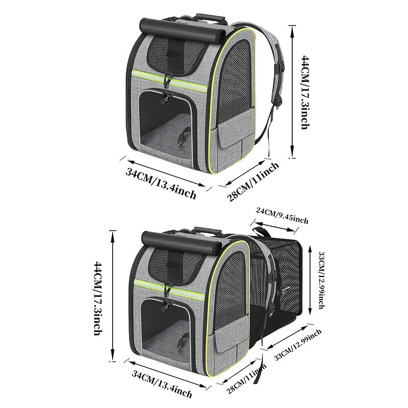 Sac à dos extensible respirant – Chat & petit chien – photo produit 2