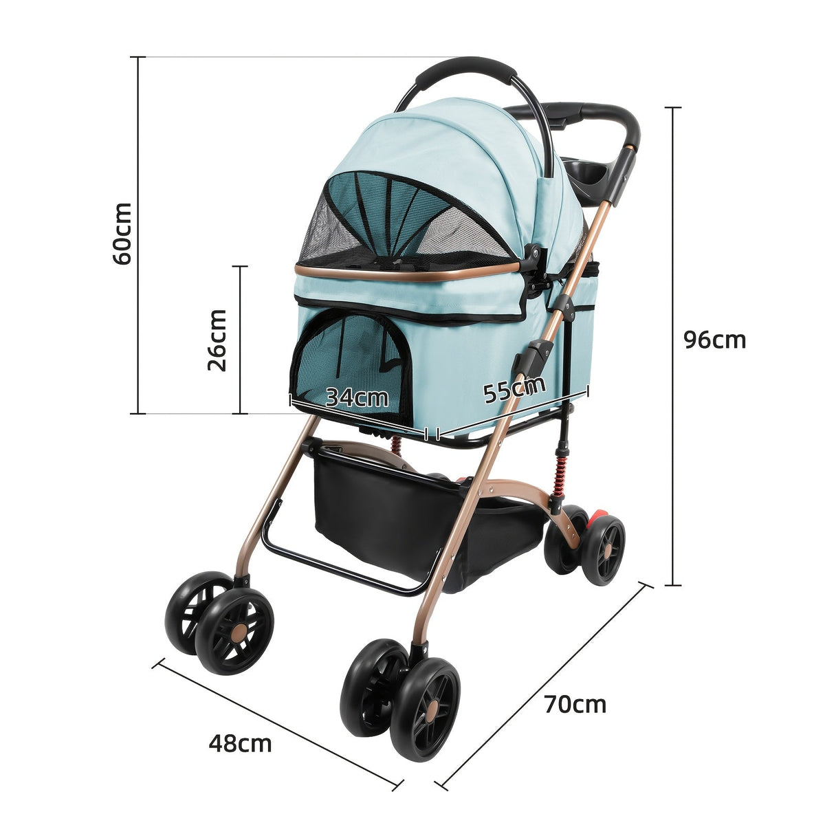 Poussette 2-en-1 tout-terrain – Jusqu’à 25 kg – photo produit 3