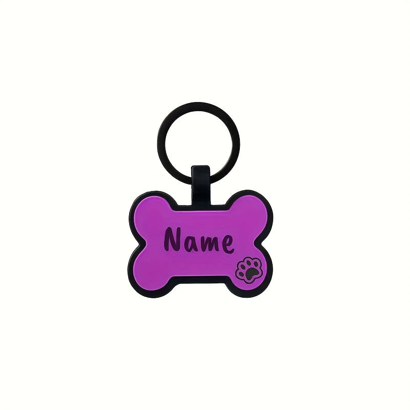 Médaille os double face – Nom & téléphone – photo produit 4