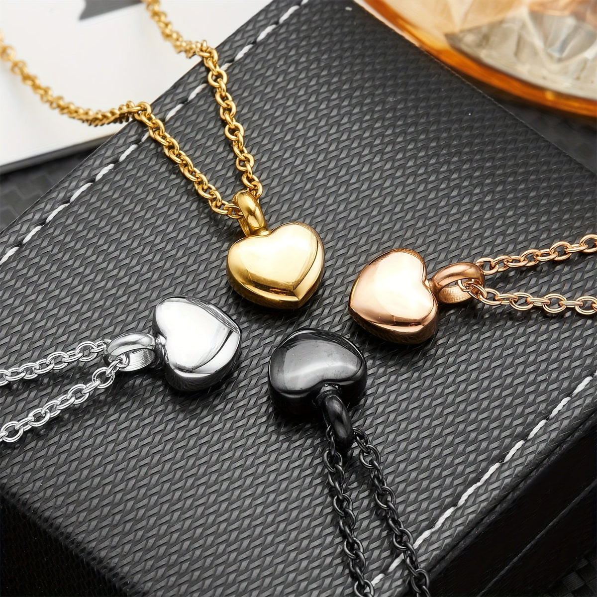 Collier urne cœur – Cendres ou poils – vue principale