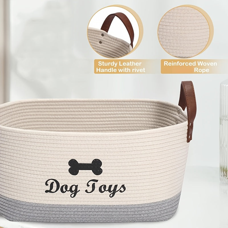 Panier de rangement pour accessoires chien – Beige – photo produit 7