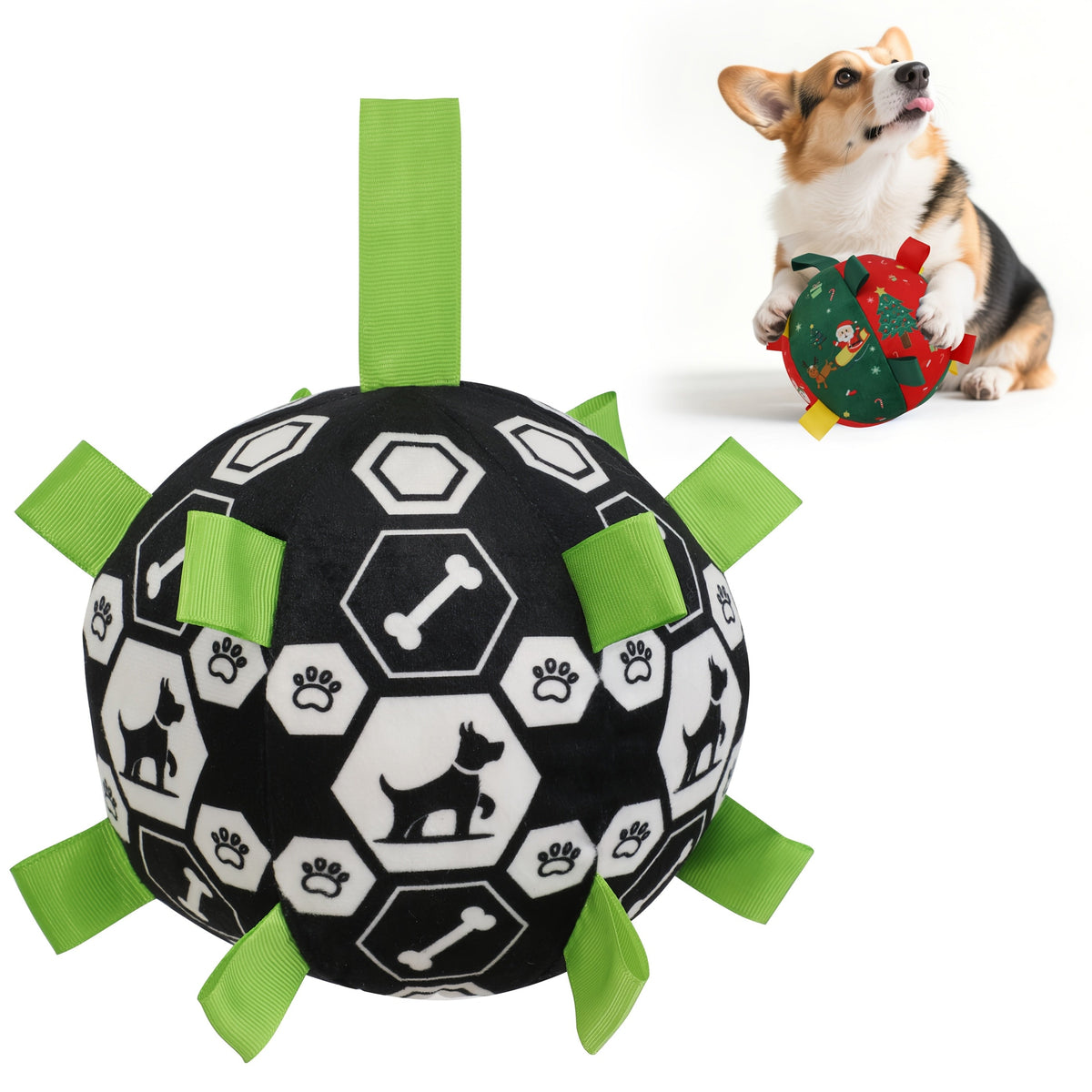 Ballon sonore à cordes pour chien – Jeu extérieur – photo produit 3