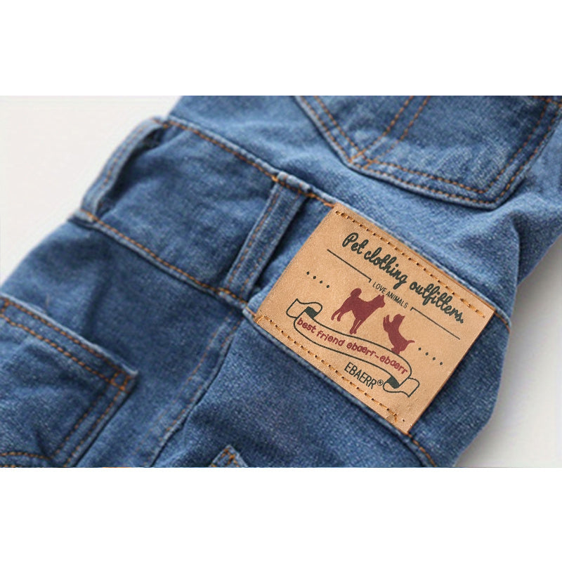 Combinaison simili-denim – Bouledogue français – photo produit 9
