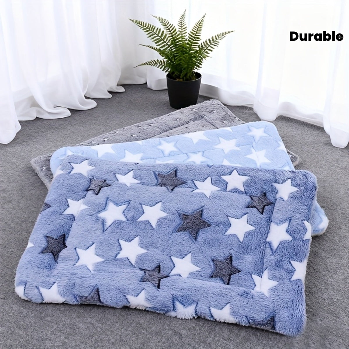 Tapis épais motif étoiles – Chien & chat – vue principale