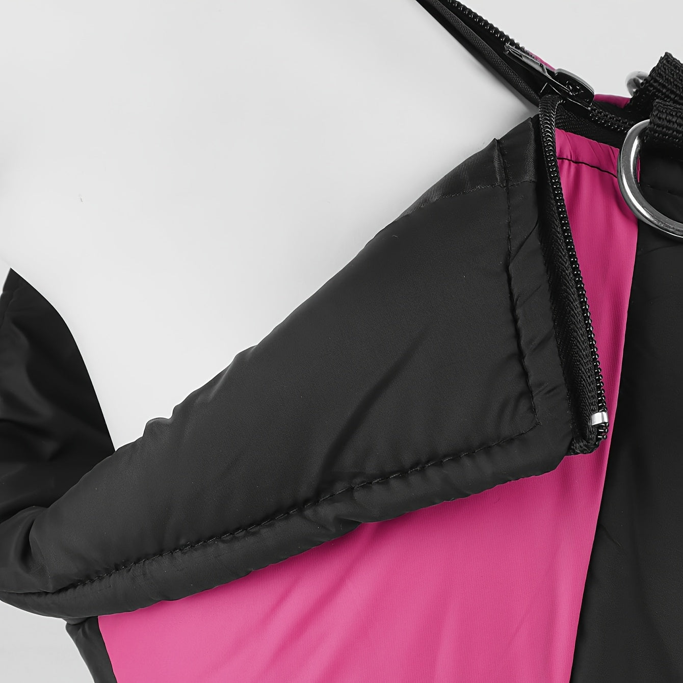 Veste imperméable d'hiver pour chien avec fermeture éclair et boucle pour laisse - Manteau chaud et coupe-vent pour animaux de compagnie de petite à grande taille - Idéal pour les activités de plein air par temps froid