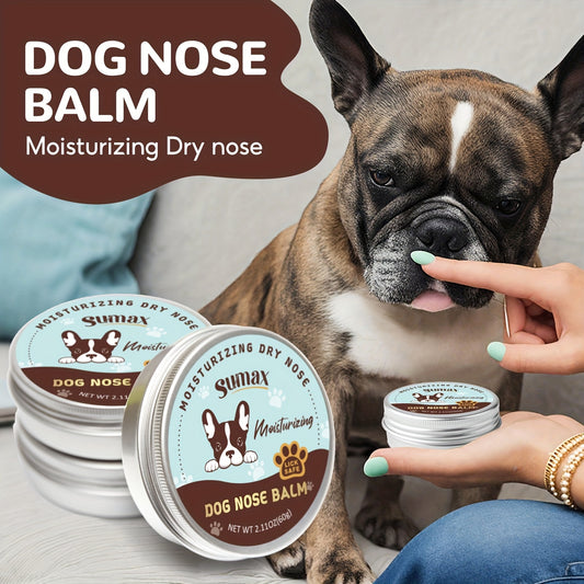 Baume pour pattes et truffe de chien à l'huile de coco - Hydratation intense grâce à la vitamine E et à l'huile de jojoba