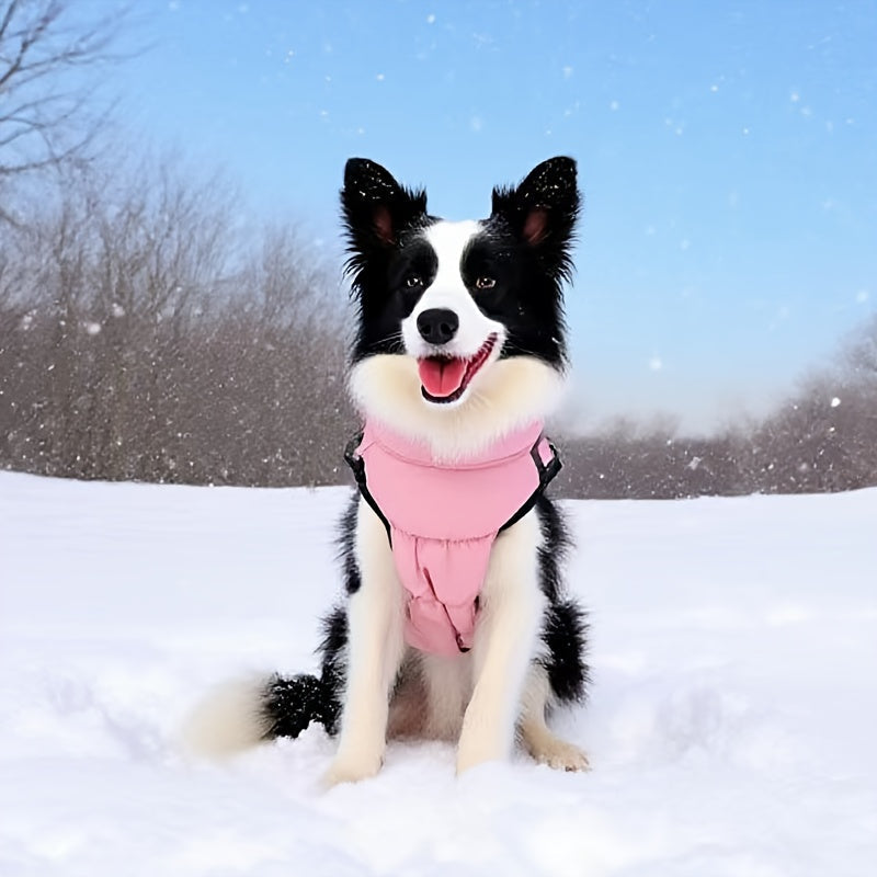 Manteau chaud avec harnais intégré – Réfléchissant – photo produit 8