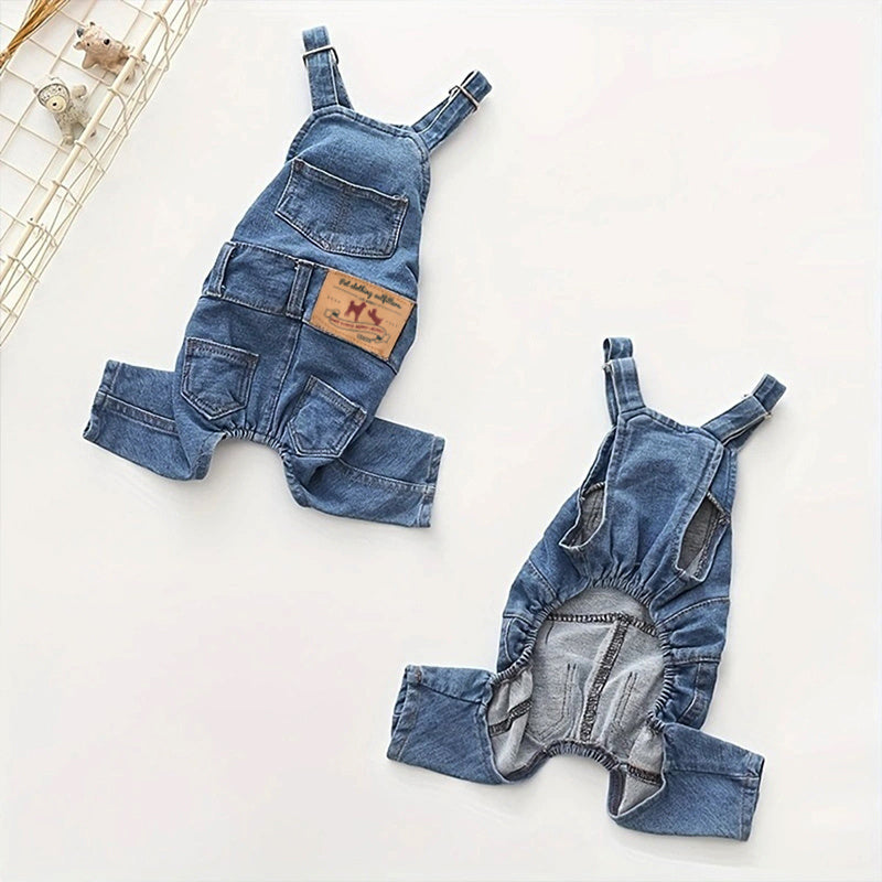 Combinaison simili-denim – Bouledogue français – photo produit 5