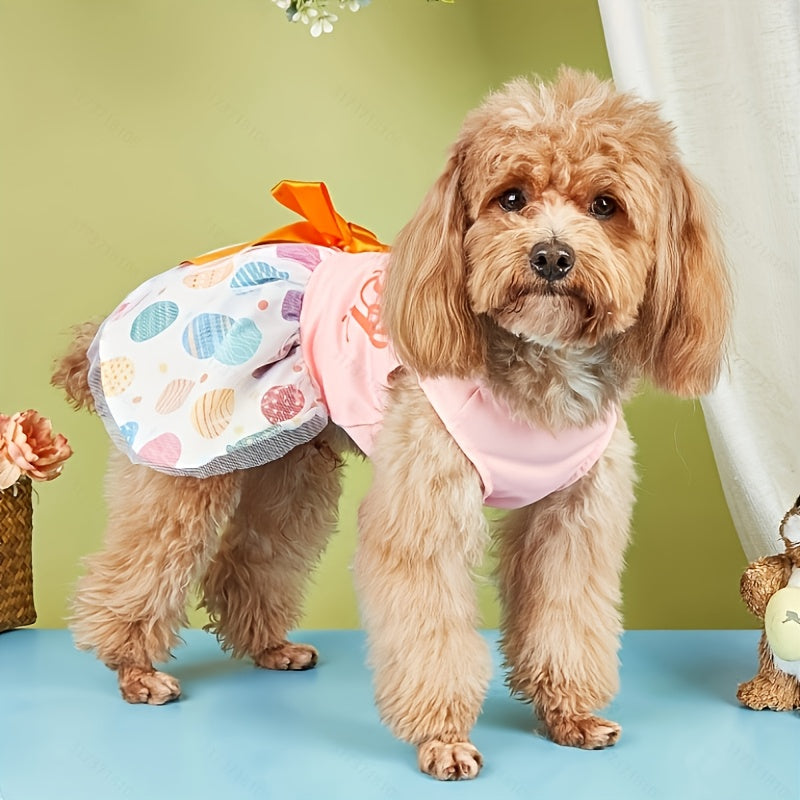 Robe de Pâques – Œufs & nœud papillon – photo produit 2