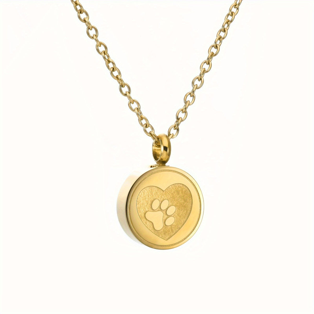 Collier urne cœur & patte – Acier inoxydable – photo produit 6