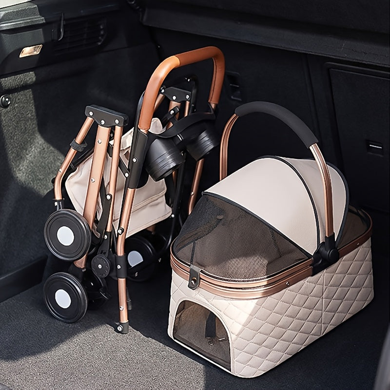 Poussette légère pliable – Petit chien & chat – photo produit 7