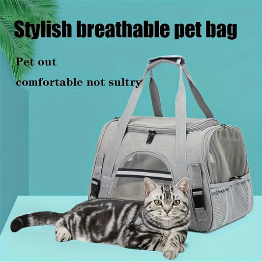 Sac de transport pour chien et chat, conçu en maille pour une aération totale et un confort optimal de votre animal, divers coloris