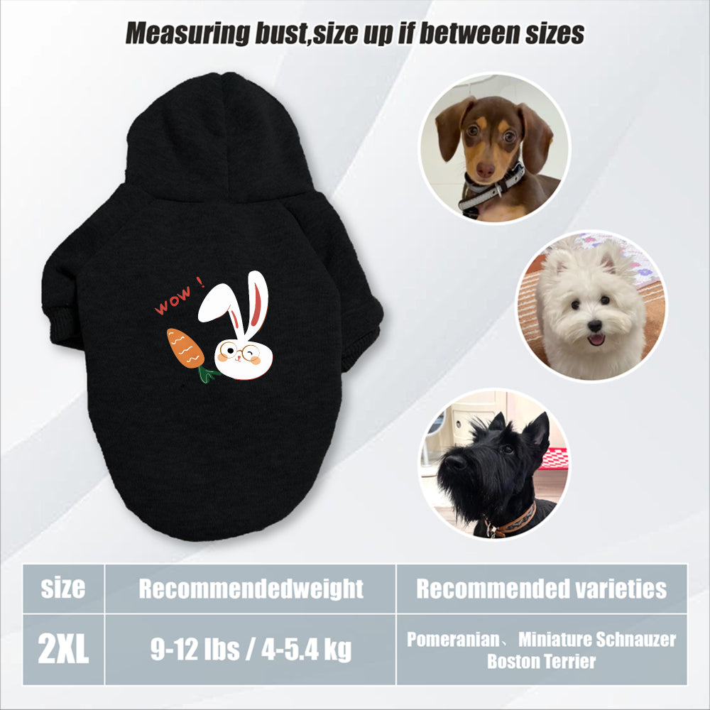 Sweat lapin & carotte – Capuche pour chien – photo produit 33