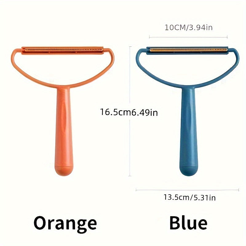 Brosse double face pour éliminer les poils d'animaux sur les vêtements, les canapés et toutes autres surfaces en tissu. Rasoir à tissu réutilisable, diverses couleurs