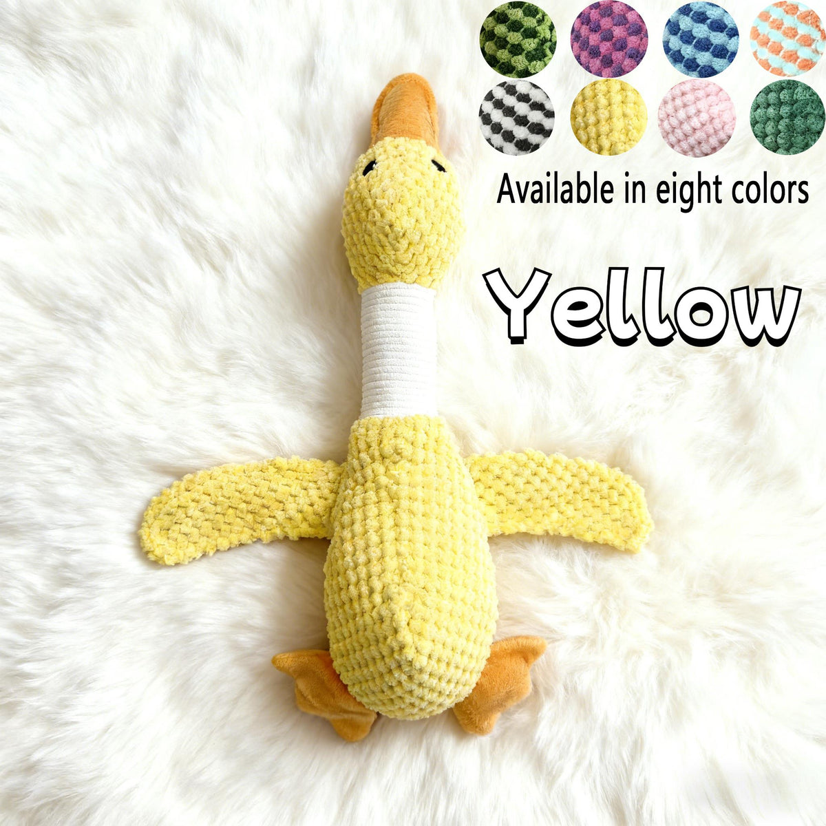 Oie sonore en peluche pour chien – Résistante aux morsures – photo produit 10
