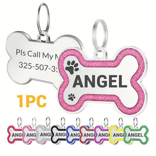 Médaille os pailletée – Personnalisable – vue principale