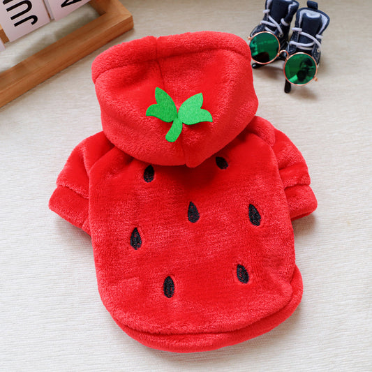 Costume fraise – Sweat à capuche chaud – vue principale