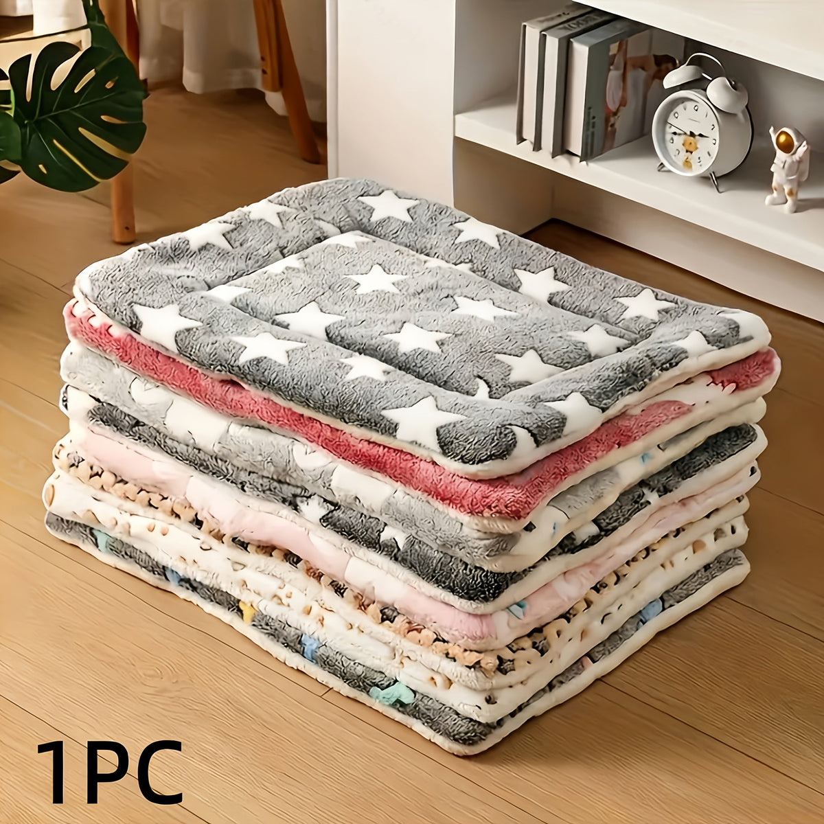 Tapis en peluche double face – Chien & chat – photo produit 2