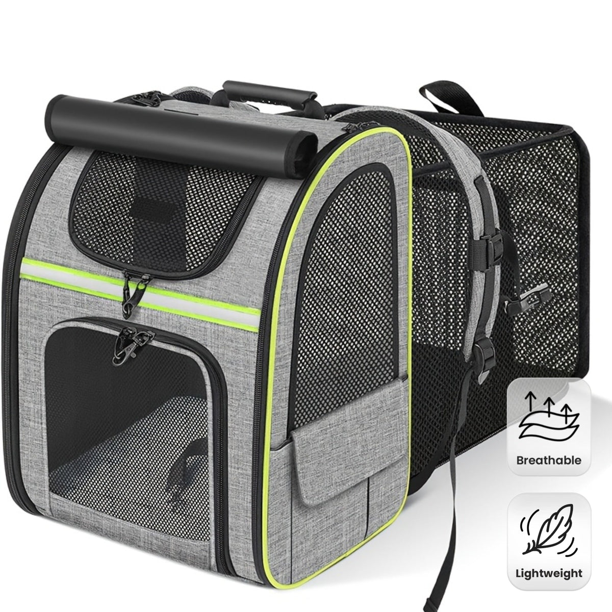 Sac à dos extensible respirant – Chat & petit chien – vue principale
